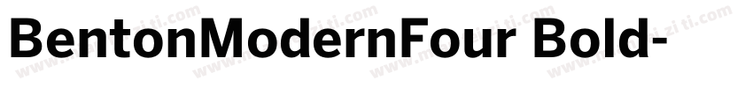 BentonModernFour Bold字体转换